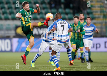 Den Haag - ADO-Graafschap, Fußball, Saison 2018/2019, Eredivisie, Autos Jeans Stadium, 08-12-2018, Folge 0-0, Aaron Meijers von ADO Stockfoto