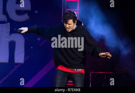 Chicago, USA. 8. Dez 2018. Lauv führt während der 2018 B 96 Pepsi Jingle Bash an der Allstate Arena am 8. Dezember 2018 in Chicago, Illinois. Foto: David Davis für imageSPACE/MediaPunch Credit: MediaPunch Inc/Alamy leben Nachrichten Stockfoto