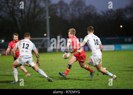 Coventry, Großbritannien. 8. Dezember 2018. rfc. Aktion während der Meisterschaft Cup Match zwischen Coventry rfc und Doncaster Ritter rfc am Butts Park Arena, Coventry gespielt. Credit: Phil Hutchinson/Alamy leben Nachrichten Stockfoto