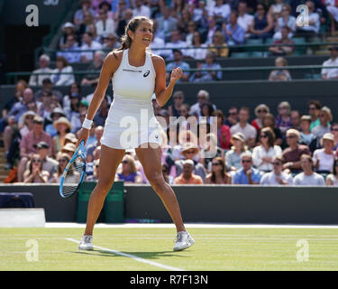 JULIA GOERGES (GER) Tennis - Wimbledon 2018 - Grand Slam ITF/ATP/WTA-AELTC - London - Grossbritannien - 10. Juli 2018. Stockfoto