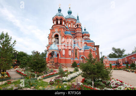 Kasaner Kathedrale im historischen Zentrum der Stadt, Irkutsk, Sibirien, Russland Stockfoto