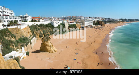 Fishermans Beach, Albufeira, Algarve, Portugal Stockfoto