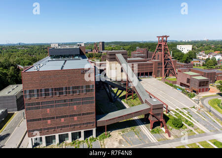 UNESCO Weltkulturerbe Zeche Zollverein, Ruhr Museum in der ehemaligen Waschanlage, fördergerüst, Welle 12, Essen Stockfoto