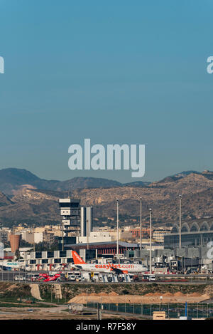 Der internationale Flughafen Alicante/Elche, Alicante, Costa Blanca, Spanien, Europa Stockfoto