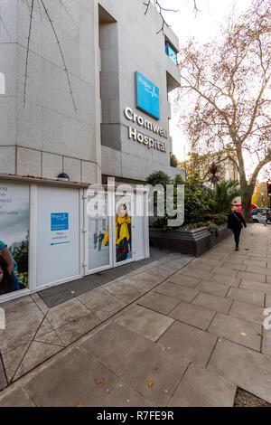 BUPA Cromwell Krankenhaus, 164-178 Cromwell Road, Kensington, London SW5 0TU. Großbritannien Stockfoto