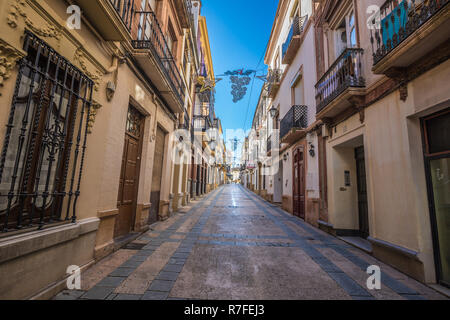 Typische Straße Ronda in Spanien Stockfoto