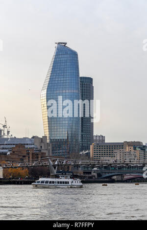 Nummer 1 Blackfriars ist eines von Londons gemischt dichte Türmen, Wohn- und Gewerbeimmobilien. London. Großbritannien Stockfoto