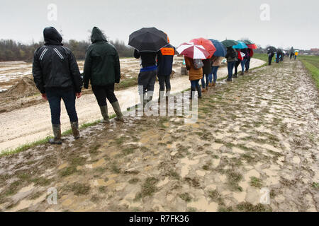 Sveta Nedelja, Kroatien - 25. November 2018. 9 Rally zeigen Santa Domenica. Stockfoto