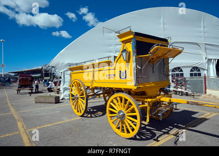 Chuck Wagon in Stampede Park während der Calgary Stampede Show, Calgary, Alberta, Kanada Stockfoto