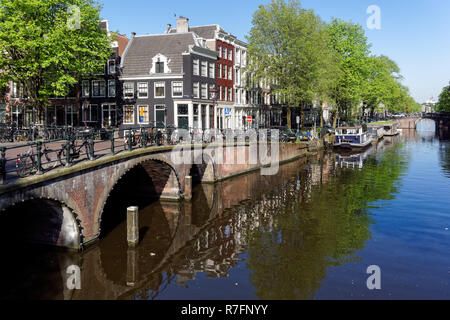 Der Keizersgracht in Amsterdam, Niederlande Stockfoto