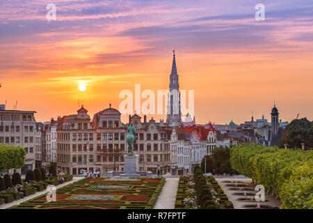 Brüssel bei Sonnenuntergang, Brüssel, Belgien Stockfoto