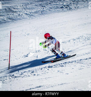 Park City Utah junge Skifahrer Wettbewerb Stockfoto