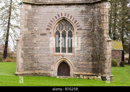 Schiefe Turm Base, St Bridgets Kirche Wentlooge Nummer 3727 Stockfoto