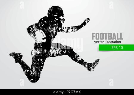 Silhouette einer Fußball-Spieler. Vector Illustration Stock Vektor