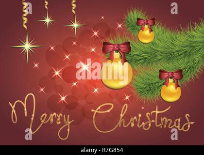 Brillante Darstellung der Sterne glitzern und funkeln auf rotem Hintergrund Stock Vektor