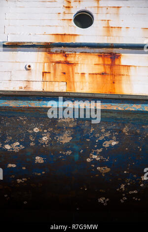 Boot Friedhof mit lebendigen Farben. Stockfoto