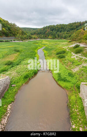 Am Edersee im Sauerland Deutschland war fast ausgetrocknet Stockfoto