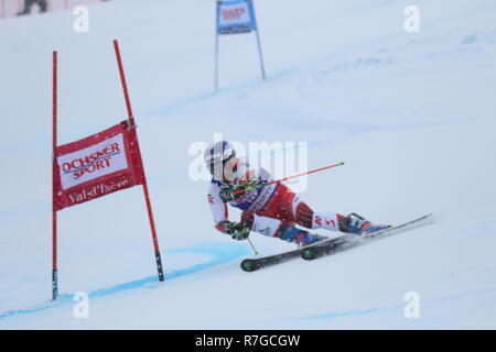 08. Dez. 2018 Val d'Isère, Frankreich. Philipp Schoerghofer Österreichs konkurrieren in Herren Riesenslalom Audi FIS Alpine Ski World Cup 2019 Wintersport Ski Stockfoto