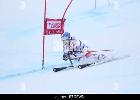 08. Dezember 2018 Val d'Isère, Frankreich. Alexis pinturault von Courchevel, Frankreich konkurrieren im Riesenslalom für den Audi FIS Alpine Ski World Cup 2019 Stockfoto