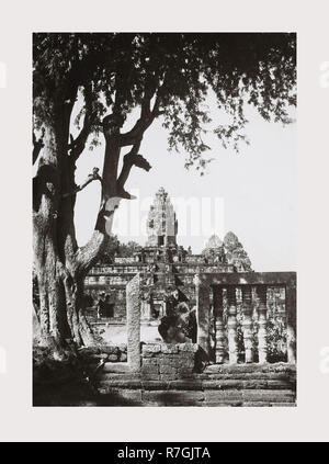 Kambodscha, Angkor, Bakong, 1966 oder früher, verlorenen Städte Asiens, Architektur, Südostasien. Stockfoto