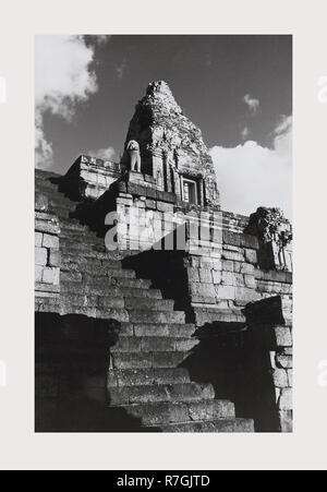 Kambodscha, Angkor, Bakong, 1966 oder früher, verlorenen Städte Asiens, Architektur, Südostasien. Stockfoto