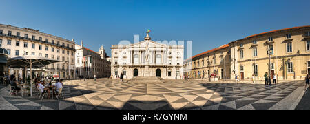 Lissabon, Portugal - Juli 9th, 2018: Panoramablick auf das aktuelle Rathaus, Sitz der Städtischen Kammer von Lissabon, Portugal. Stockfoto