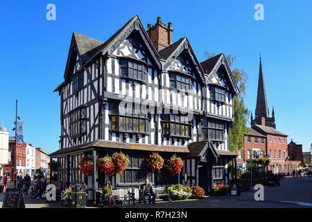 17. Jahrhundert altes Haus, hohe Stadt, Hereford, Herefordshire, England, Vereinigtes Königreich Stockfoto