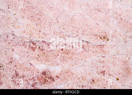 Natürliche rosa Marmor Textur. Hintergrund, geologische. Stockfoto