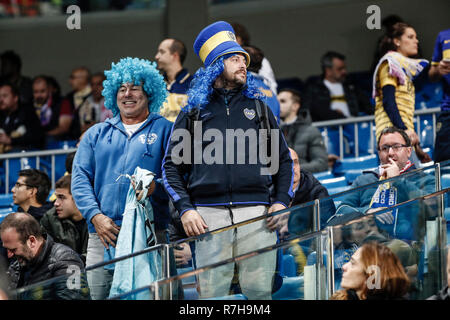 Madrid, Spanien. 9. Dezember 2018. Copa Libertadores Finale, Rückspiel, River Plate und Boca Juniors; Boca Fans im Stadion Credit: Aktion Plus Sport Bilder/Alamy leben Nachrichten Stockfoto