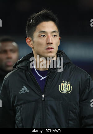 Brüssel, Belgien - 09 Dezember: ryota Morioka von Anderlecht während der Jupiler Pro League Spieltag 18 zwischen RSC Anderlecht und Sporting Charleroi am 09. Dezember 2018 in Brüssel, Belgien. (Foto von Vincent Van Doornick/Isosport) Stockfoto