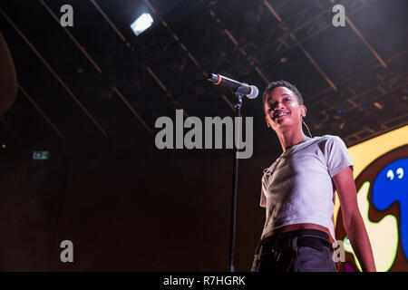 Toronto, Kanada. 09. Dezember 2018. Das Internet Sänger Syd Tha Kyd (Sydney Bennett) führt bei Rebel Nachtclub Credit: topconcertphoto/Alamy leben Nachrichten Stockfoto