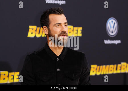 Los Angeles, USA. 9. Dez 2018. Justin Theroux bei der Premiere von Paramount Pictures' 'Hummel' an der TCL Chinese Theatre in Hollywood, CA, 9. Dezember 2018 statt. Foto von Joseph Martinez/PictureLux Credit: PictureLux/Hollywood Archiv/Alamy leben Nachrichten Stockfoto
