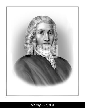 1701 - 1744 Anders Celsius schwedischer Astronom Physiker Mathematiker Stockfoto