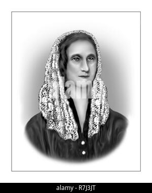 Mary Shelley 1797 - 1851 englischer Schriftsteller Stockfoto