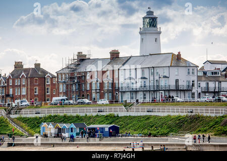 Southwold in der Grafschaft Suffolk eine Küstenstadt mit Pier an der Nordsee Stockfoto