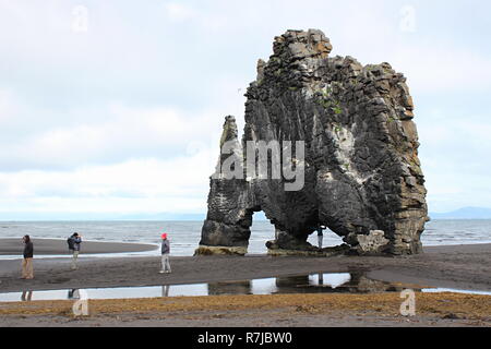 Hvítserkur Felsformation im Nordwesten von Island, 24. August 2018. (CTK Photo/Jitka Bojanovska) Stockfoto