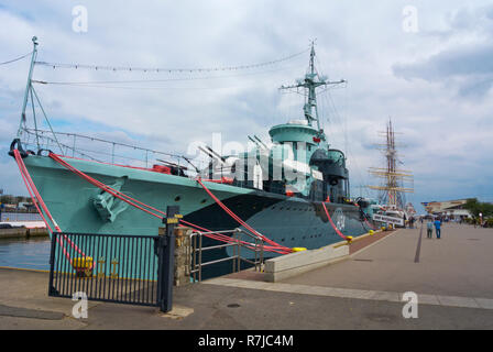 Blyskawica, Okret Muzeum, Schifffahrtsmuseum, Molo Poludniowe, South Pier, Gdynia, Polen Stockfoto