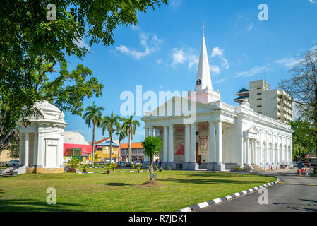 Penang, Malaysia - 18. August 2018: St. George's Kirche ist ein aus dem 19. Jahrhundert anglikanische Kirche in der Stadt George Town
