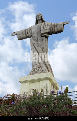 Der Christus der König Statue in Ponta do Garajau auf Madeira Stockfoto