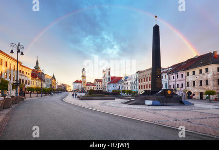 Die Slowakei, Banska Bystrica main SNP-Platz Stockfoto