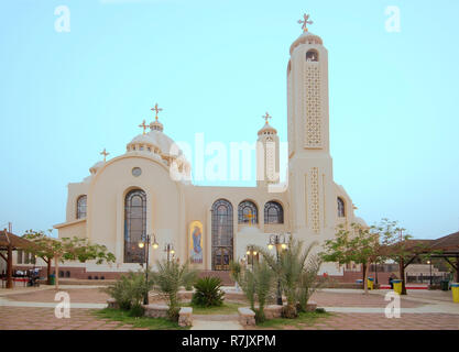 Koptische Orthodoxe Kirche alle Heiligen, die das Leben im Himmel, El Samaaeyeen, Sharm el Sheikh, Sinai, Ägypten Stockfoto