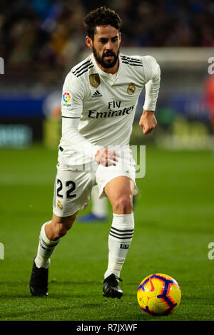 Huesca, Spanien. 09 Dez, 2018. Isco von Real Madrid (22) während der LaLiga Match zwischen SD Huesca und Real Madrid im El Alcoraz. Credit: Daniel Marzo/Pacific Press/Alamy leben Nachrichten Stockfoto