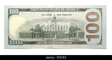 Neue 100 US Dollar Banknote Stockfoto