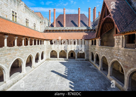 Palast der Herzöge von Braganza, Paço dos Duques de Bragança, UNESCO-Weltkulturerbe, Guimarães, Region Norte, Portugal Stockfoto