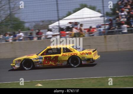 NASCAR Rennen in Nazaret Speedway in Pennsylvania im Rennen um den später Indy Car Rennen. Stockfoto