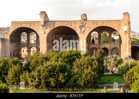 Antike römische Ruinen des Kaiserlichen Palastes, Palatin, Rom, Italien Stockfoto