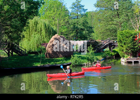 Lübben Spreewald Hafen Stockfoto