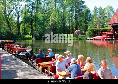 Lübben Spreewald Hafen Stockfoto