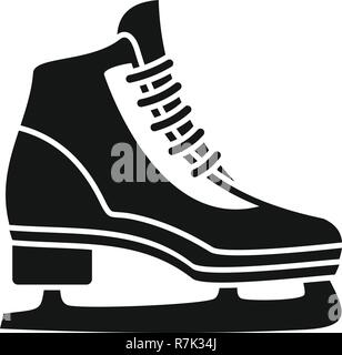 Classic ice skate-Symbol. Einfache Abbildung der klassischen Schlittschuh vector Symbol für Web Design auf weißem Hintergrund Stock Vektor