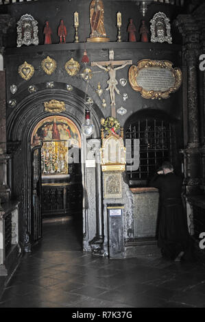 Gnadenkapelle, Innenaufnahme, Altötting, Landkreis Altötting, Oberbayern, Bayern, Deutschland, Europa | Gnadenkapelle, Kapelle des Gnadenbild, Stockfoto